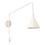Kinkiet NOX minimalistyczna lampa ścienna w stylu skandynawskim, beżowa z włącznikiem SL.1699 Sollux
