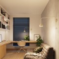 Kinkiet NOX minimalistyczna lampa ścienna w stylu skandynawskim, beżowa z włącznikiem SL.1699 Sollux
