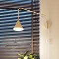 Kinkiet NOX minimalistyczna lampa ścienna w stylu skandynawskim, beżowa z włącznikiem SL.1699 Sollux
