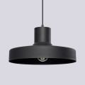 Czarna lampa sufitowa BILO – metalowa lampa wisząca, gwint E27 do kuchni SL.1703 Sollux