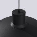 Czarna lampa sufitowa BILO – metalowa lampa wisząca, gwint E27 do kuchni SL.1703 Sollux
