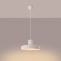 Beżowa lampa wisząca BILO idealna do salonu i jadalni, metalowy minimalistyczny klosz SL.1704 Sollux