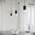 Lampa wisząca HALO 1 czarna, stylowa, idealna do kuchni i salonu SL.1714 Sollux