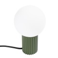 Lampa biurkowa HALO nowoczesny design, mleczny klosz, ryflowana podstawa SL.1726 Sollux