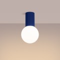 Designerska lampa sufitowa HALO w kolorze ultramaryna do łazienki IP44 SL.1738 Sollux