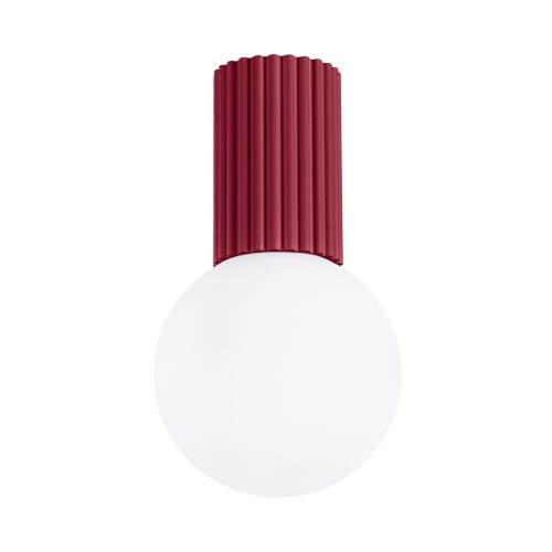 Plafon HALO nowoczesny design, aluminiowa podstawa, szklany klosz gwint G9 SL.1748 Sollux