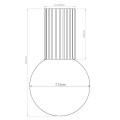 Plafon HALO nowoczesny design, aluminiowa podstawa, szklany klosz gwint G9 SL.1748 Sollux