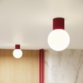 Plafon HALO nowoczesny design, aluminiowa podstawa, szklany klosz gwint G9 SL.1748 Sollux