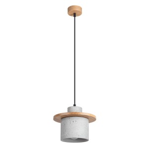 Lampa wisząca MAB z betonowym industrialnym kloszem, gwint E27 do salonu SL.1363 Sollux