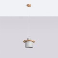 Lampa wisząca MAB z betonowym industrialnym kloszem, gwint E27 do salonu SL.1363 Sollux