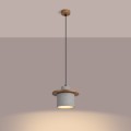 Lampa wisząca MAB z betonowym industrialnym kloszem, gwint E27 do salonu SL.1363 Sollux