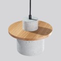 Lampa wisząca MAB z betonowym industrialnym kloszem, gwint E27 do salonu SL.1363 Sollux