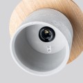 Lampa wisząca MAB z betonowym industrialnym kloszem, gwint E27 do salonu SL.1363 Sollux