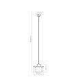 Lampa wisząca MAB z betonowym industrialnym kloszem, gwint E27 do salonu SL.1363 Sollux