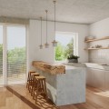 Lampa wisząca MAB z betonowym industrialnym kloszem, gwint E27 do salonu SL.1363 Sollux