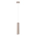 Lampa wisząca KARBON 1 taupe nowoczesna lampa wisząca z wyraźną fakturą do jadali SL.1759 Sollux