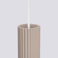 Lampa wisząca KARBON 1 taupe nowoczesna lampa wisząca z wyraźną fakturą do jadali SL.1759 Sollux