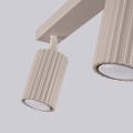 Lampa sufitowa KARBON beżowa listwa z dwoma ruchomymi reflektorkami na GU10 SL.1763 Sollux