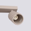 Podłużna lampa sufitowa KARBON taupe, z ryflowanymi reflektorkami 4xGU10 SL.1765 Sollux
