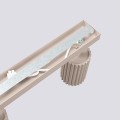 Podłużna lampa sufitowa KARBON taupe, z ryflowanymi reflektorkami 4xGU10 SL.1765 Sollux