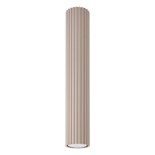 Wysoka tuba natynkowa KARBON 40cm taupe do salonu SL.1772 Sollux