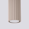 Wysoka tuba natynkowa KARBON 40cm taupe do salonu SL.1772 Sollux
