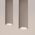 Wisząca lampa, podwójny zwis KARBON 2 taupe nad blat stołu, 2xGU10 SL.1773 Sollux