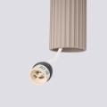 Wisząca lampa, podwójny zwis KARBON 2 taupe nad blat stołu, 2xGU10 SL.1773 Sollux