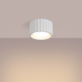 Lampa sufitowa tuba AURA Ø10 biała na żarówkę GX53 do salonu SL.1782 Sollux