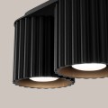 Lampa sufitowa AURA 2 z matowym ryflowanym kloszem do jadalni SL.1785 Sollux