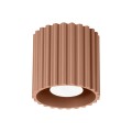 Minimalistyczny spot AURA 1 w kolorze mocca – elegancka lampa sufitowa tuba na GU10 SL.1804 Sollux