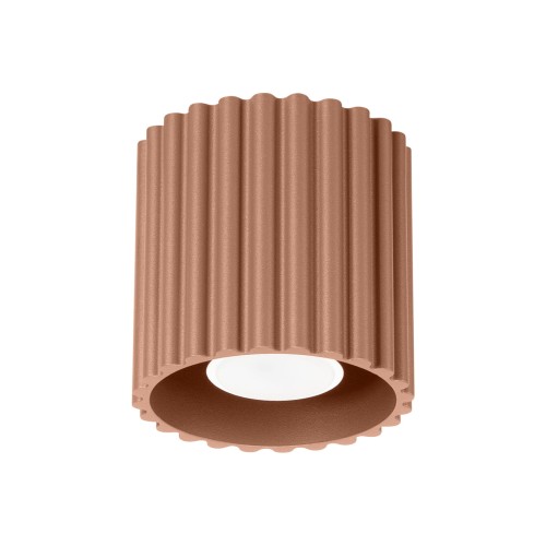 Minimalistyczny spot AURA 1 w kolorze mocca – elegancka lampa sufitowa tuba na GU10 SL.1804 Sollux