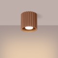 Minimalistyczny spot AURA 1 w kolorze mocca – elegancka lampa sufitowa tuba na GU10 SL.1804 Sollux