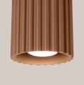Minimalistyczny spot AURA 1 w kolorze mocca – elegancka lampa sufitowa tuba na GU10 SL.1804 Sollux