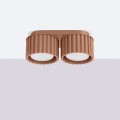 Designerska tubka sufitowa AURA 2 mocca – 2 źródła światła GX53, styl nowoczesny  SL.1808 Sollux