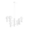 Żyrandol lampa wisząca HALO 6 szklanych mlecznych kloszy do sypialni SL.1829 Sollux