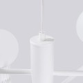 Żyrandol lampa wisząca HALO 6 szklanych mlecznych kloszy do sypialni SL.1829 Sollux