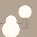 Designerska lampa wisząca żyrandol HALO taupe z 6 szklanymi kulami kloszami SL.1836 Sollux