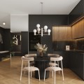Designerska lampa wisząca żyrandol HALO taupe z 6 szklanymi kulami kloszami SL.1836 Sollux