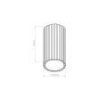 Plafon IVAR czarny LED 3000K TH.579 THORO