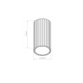 Plafon IVAR zielony oliwkowy LED 3000K TH.587 THORO
