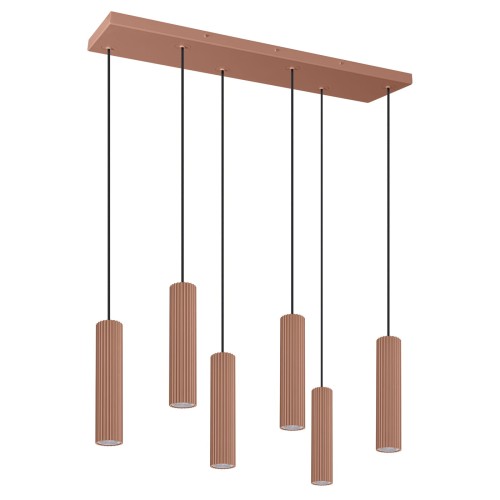 Lampa wisząca IVAR 6L mocca LED 3000K TH.597 THORO