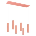 Lampa wisząca IVAR 6L brzoskwiniowa LED 3000K TH.613 THORO