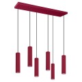 Lampa wisząca IVAR 6L burgund LED 4000K TH.649 THORO