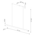 Lampa wisząca BISCUIT ochra czerwona LED 4000K TH.655 THORO