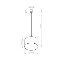 Lampa wisząca NEVIA marmur SL.1850 Sollux