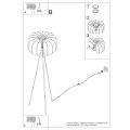Lampa podłogowa MULA 45 beżowa SL.1863 Sollux