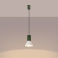 Lampa wisząca ESTRIA 1 beżowa/zielona oliwka SL.1872 Sollux