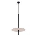 Lampa wisząca FELTRO 1 czarna/beżowa SL.1879 Sollux