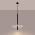 Lampa wisząca FELTRO 1 czarna/beżowa SL.1879 Sollux